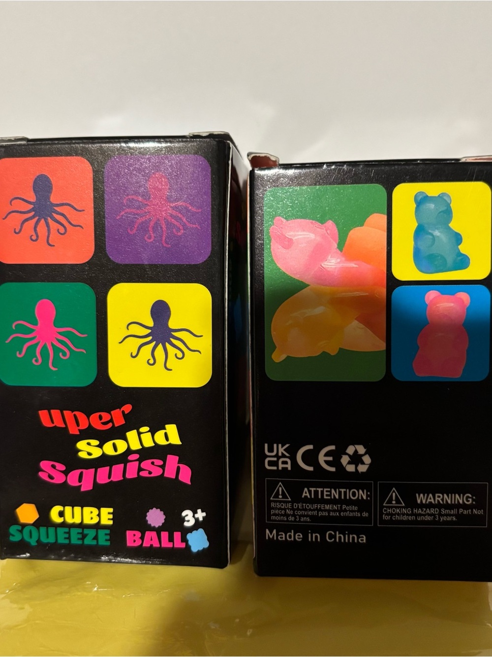 Pink Gummy Bear and butter & octopus Kids-adults Squeeze Toy lot - Picture 6 of 6